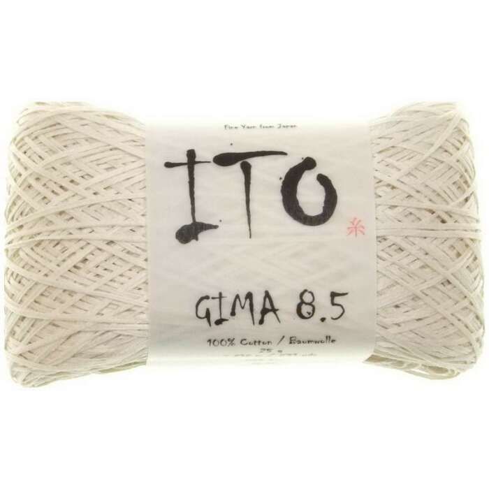 25g ITO - Gima 8.5 reine Baumwolle Farbe 026 Ecru