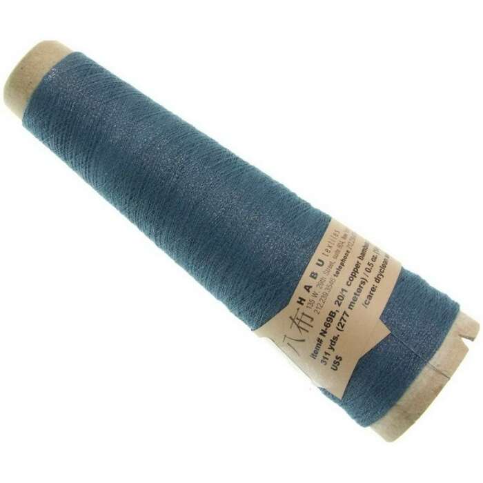 Habu Textiles Copper Bamboo - sky blue