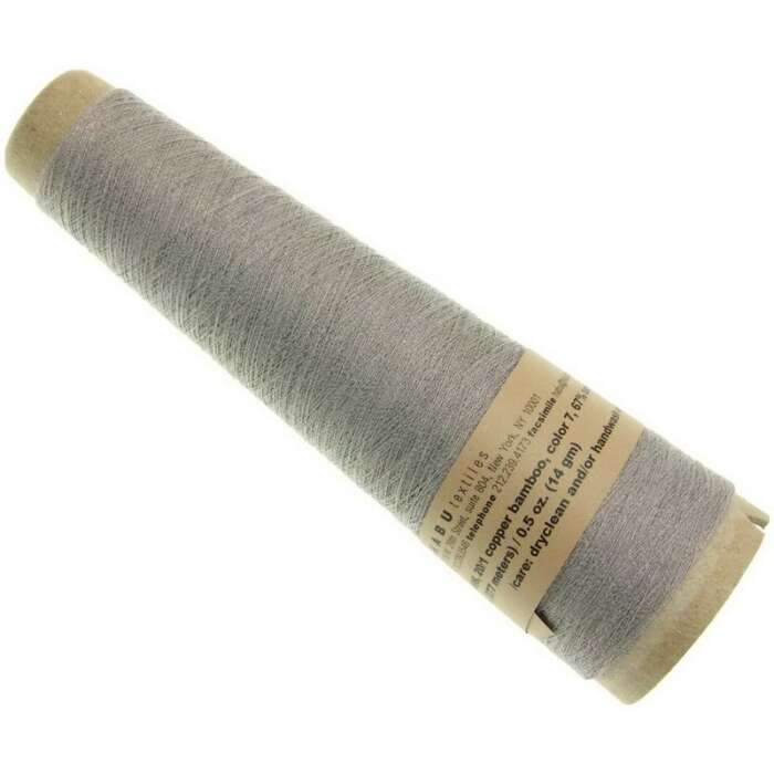 Habu Textiles Copper Bamboo - light gray