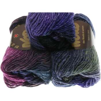 NORO Silk Garden Farbe 395 Purple, Black, Blue, Violet
