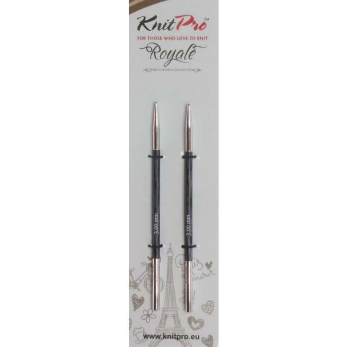 KnitPro ROYALE Needle Tips extra short 3 mm