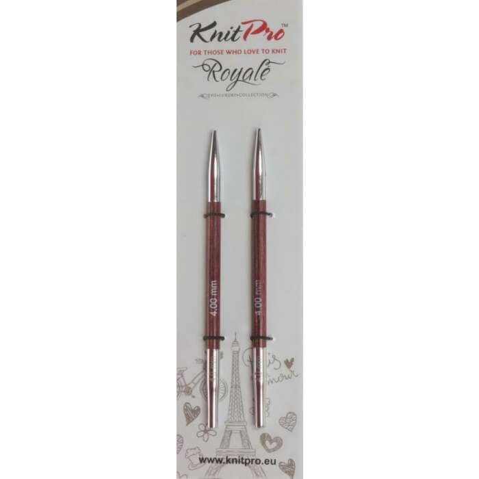 KnitPro ROYALE Needle Tips extra short 4 mm