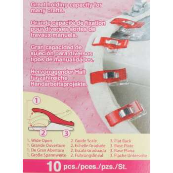 Wonder Clips NORMAL red 10 pcs.
