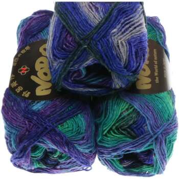 NORO Silk Garden Sock Farbe 008 Royal, Purple, Green
