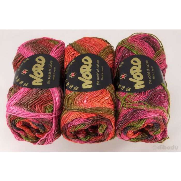NORO Silk Garden Sock Farbe 084 Orange, Red, Pink