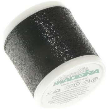 Madeira Metallic 120 Beilaufgarn - Schwarz Farbe 380