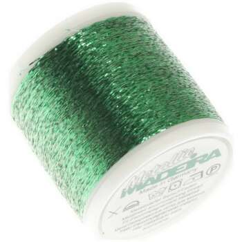 Madeira Metallic 120 Beilaufgarn - Grasgrün Farbe 357