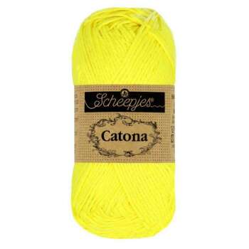 Scheepjes - Catona Farbe 601 Neon Yellow