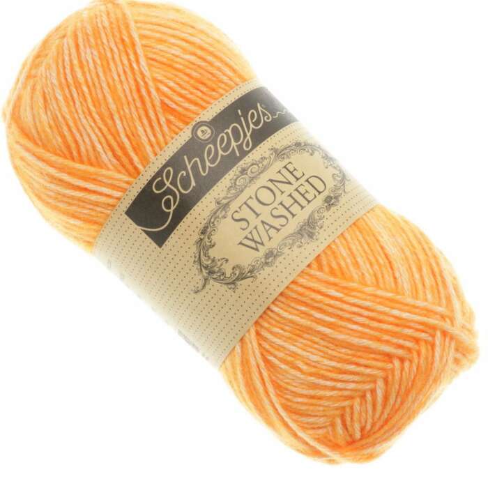 Scheepjes - Stone Washed Farbe 842 Orange Calcite