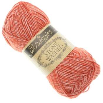 Scheepjes - Stone Washed Farbe 843 Realgar Red