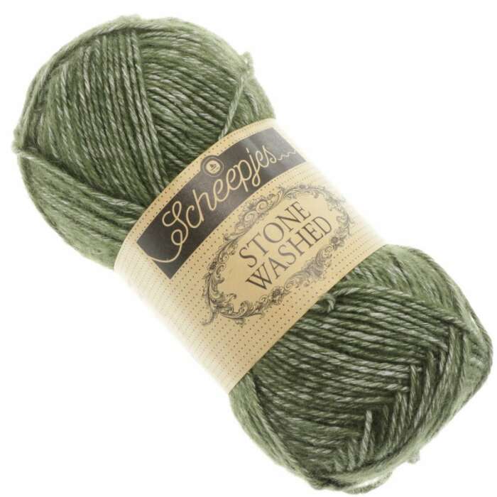 Scheepjes - Stone Washed Farbe 851 Chlorite Green