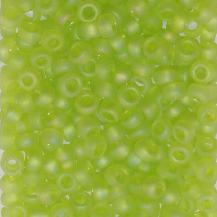 Toho Saatperlen 8/0 Limonengrün mit gefrosteter Oberfläche ***