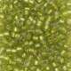 Toho Saatperlen 8/0 Limonengrün matt irisierend mit Silbereinzug
